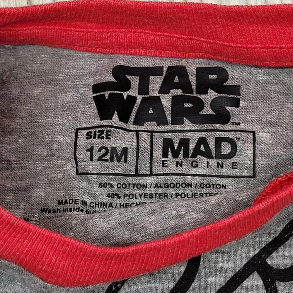 Valentines Day‎ Star Wars BB Mine Raglan Toddler Shirt Disney Mad Engine 12M